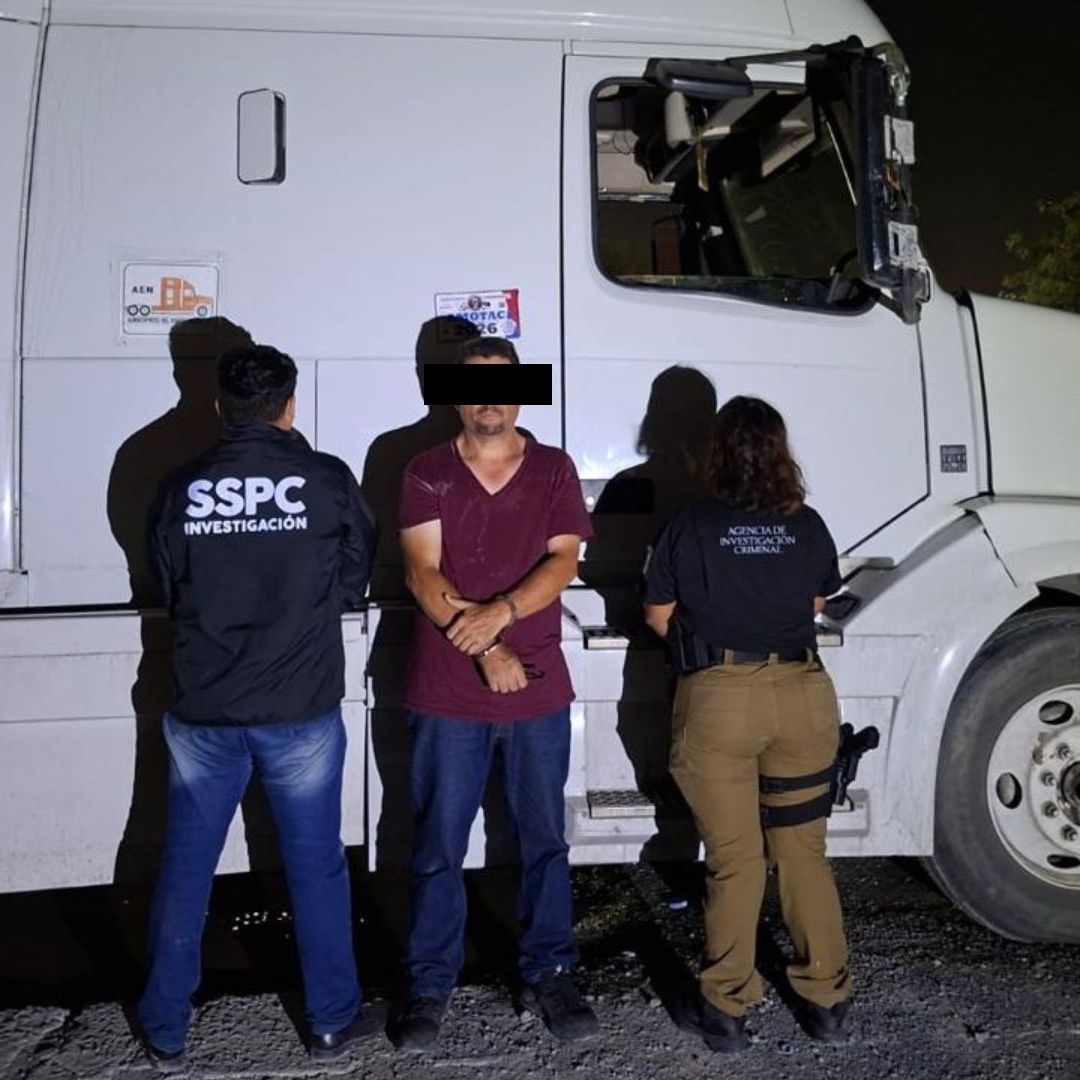 Trailero detenido con 20 kilos de droga en Sabinas Hidalgo, Nuevo León